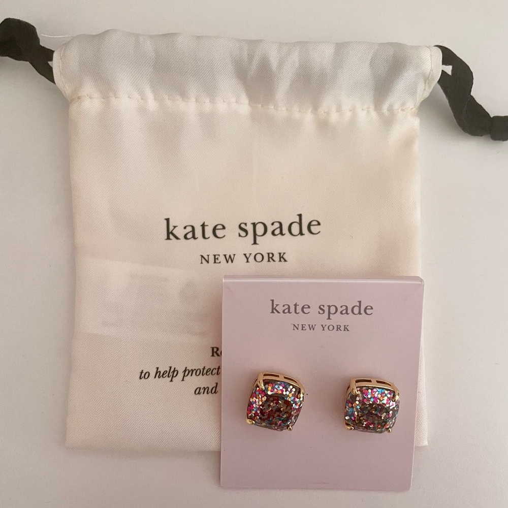 Kate Spade NY Multicolor Glitter Stud Earrings